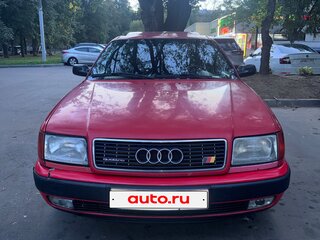 1991 Audi 100 IV (C4), красный, 250000 рублей, вид 2