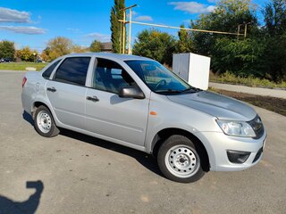 2014 Lada (ВАЗ) Granta I, серебристый, 410000 рублей, вид 5