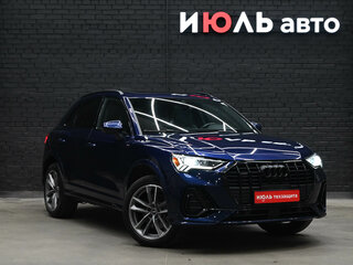 2021 Audi Q3 45 TFSI II (F3), синий, 3850000 рублей, вид 3