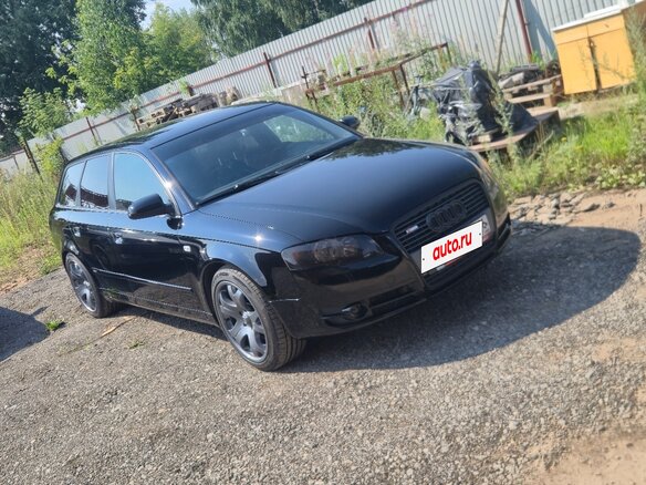 2005 Audi A4 III (B7), чёрный - вид 1
