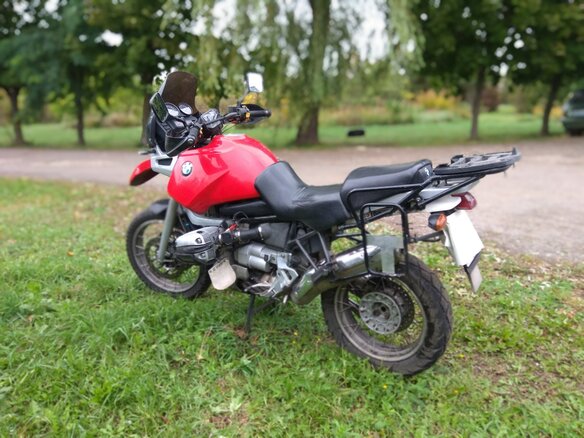 1996 BMW R 1100 GS, красный, 300000 рублей - вид 2