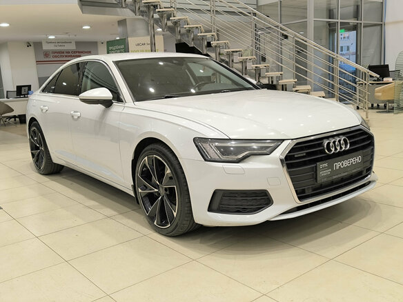 2019 Audi A6 45 TFSI V (C8), белый, 3700000 рублей - вид 2
