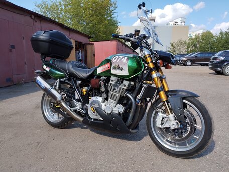 2001 Yamaha XJR1300, зелёный, 780000 рублей, вид 2