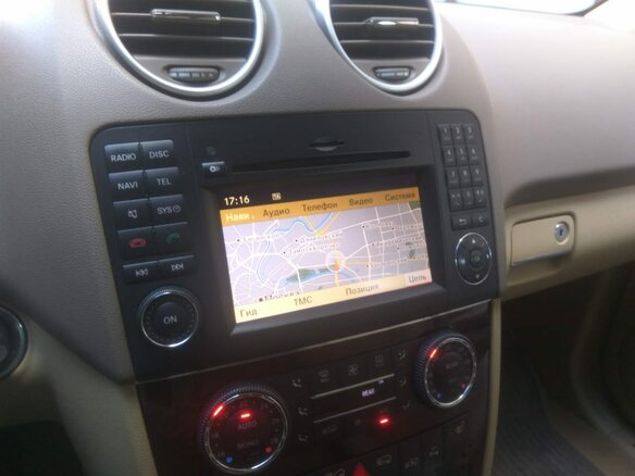 2009 Mercedes-Benz M-Класс 320 II (W164) Рестайлинг, бежевый - вид 12
