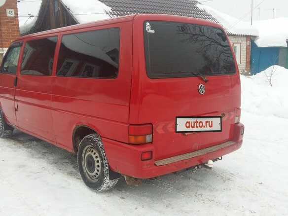 1997 Volkswagen Caravelle Long T4, красный, 850000 рублей - вид 8
