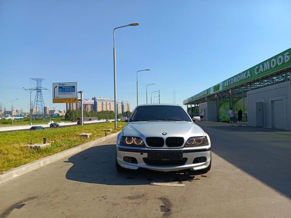2002 BMW 3 серии 330xd IV (E46) Рестайлинг, серебристый, 1000000 рублей - вид 3