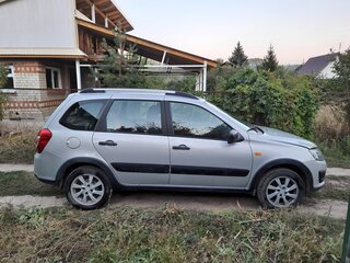 2014 Lada (ВАЗ) Kalina Cross II, серебристый, 490000 рублей, вид 3