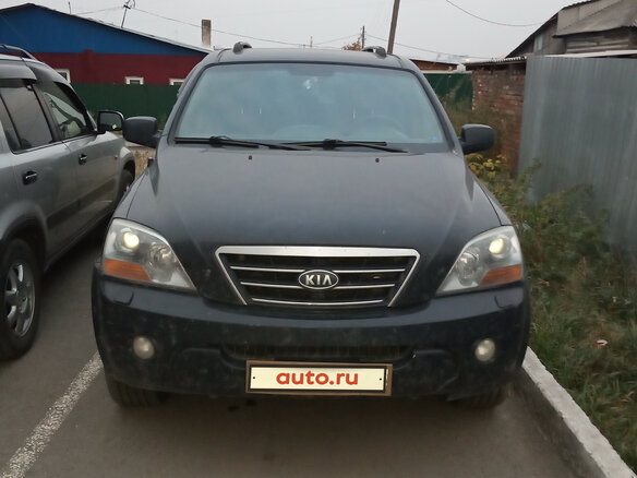 2007 Kia Sorento I Рестайлинг, чёрный