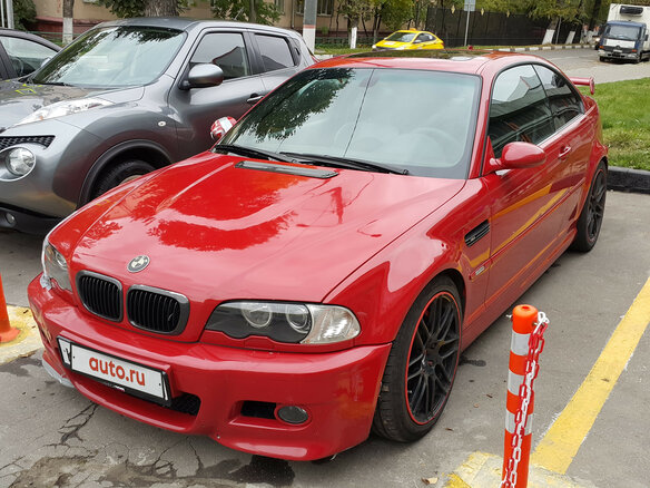 2002 BMW M3 III (E46), красный - вид 1
