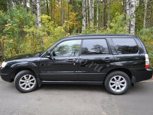 2007 Subaru Forester II Рестайлинг, чёрный - вид 7