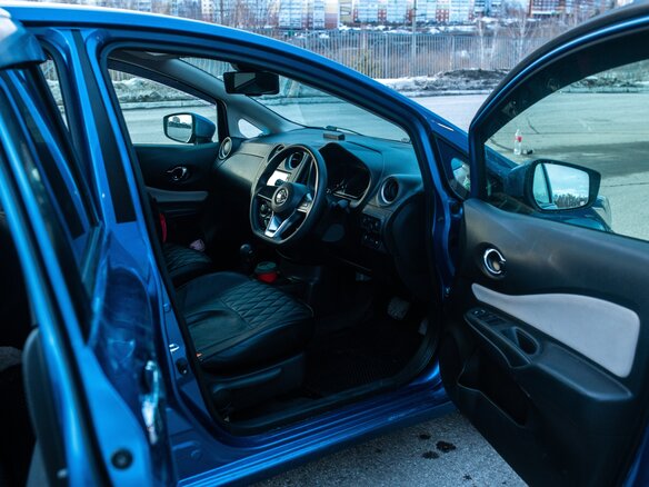 2017 Nissan Note II Рестайлинг, синий, 1130000 рублей - вид 8