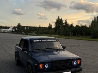 2009 Lada (ВАЗ) 2107, синий, 300000 рублей, вид 1