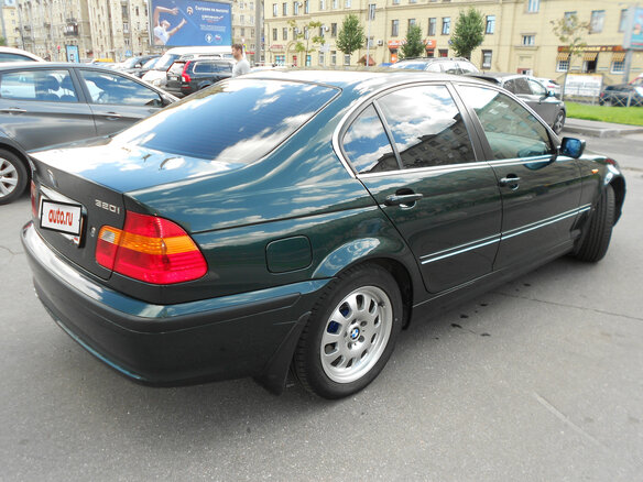 2002 BMW 3 серии 320i IV (E46) Рестайлинг, зелёный - вид 3