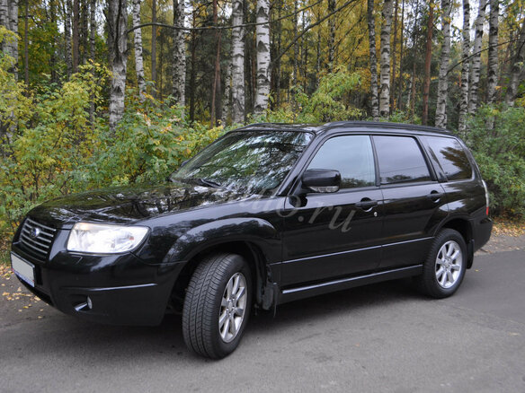 2007 Subaru Forester II Рестайлинг, чёрный - вид 1