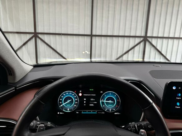 2021 Hyundai Santa Fe IV Рестайлинг, синий, 3905000 рублей - вид 8
