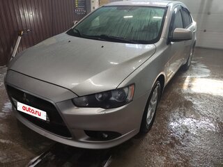 2012 Mitsubishi Lancer X Рестайлинг, серебристый, 830000 рублей, вид 2
