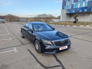 2018 Mercedes-Benz Maybach S-Класс 560 I (X222) Рестайлинг, синий, 4800000 рублей, вид 2