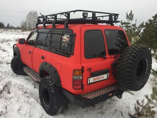 1996 Toyota Land Cruiser 80 Series Рестайлинг, красный, 1600000 рублей, вид 4