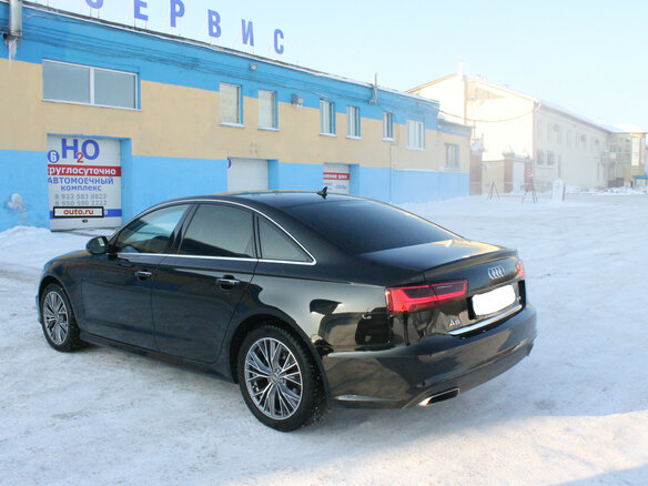 2016 Audi A6 IV (C7) Рестайлинг, чёрный - вид 1