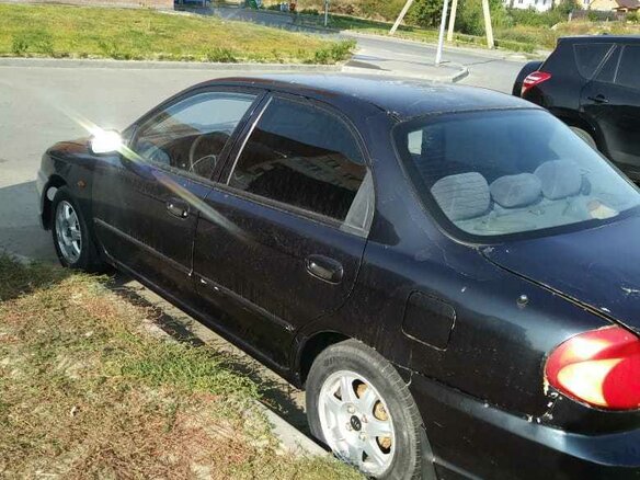2007 Kia Spectra I Рестайлинг 2, чёрный - вид 5