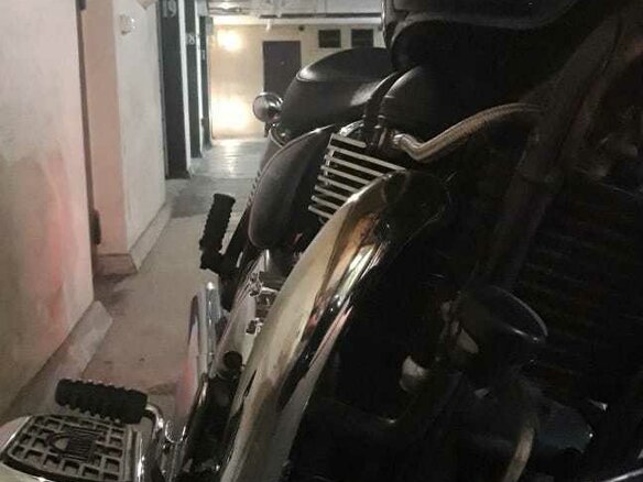2007 Triumph America, синий - вид 5