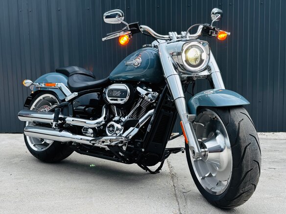 2024 Harley-Davidson Fat Boy, голубой, 3500000 рублей - вид 20