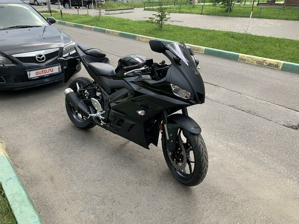 2020 Yamaha YZF-R3, чёрный, 800000 рублей
