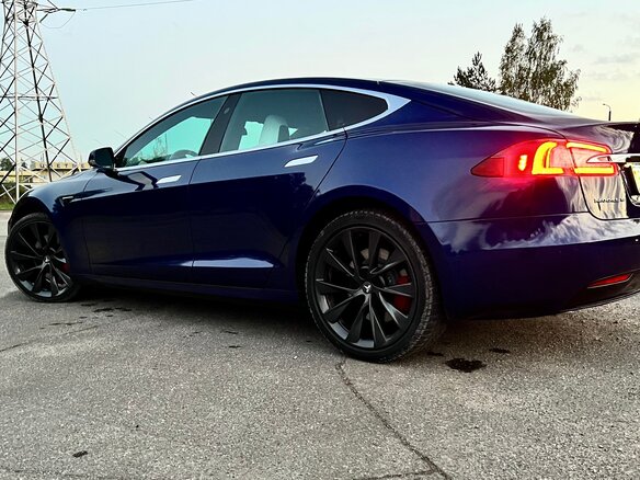 2019 Tesla Model S 75D I Рестайлинг, синий, 2500000 рублей - вид 8