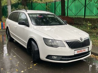 2014 Skoda Superb DSG II Рестайлинг, белый, 1450000 рублей, вид 2