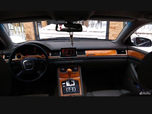 2005 Audi A8 Long II (D3) Рестайлинг, синий, 1450000 рублей - вид 6