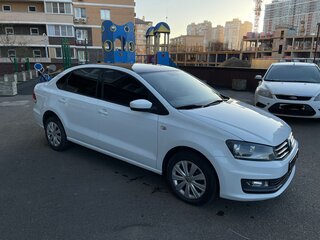 2017 Volkswagen Polo V Рестайлинг, белый, 1250000 рублей, вид 5