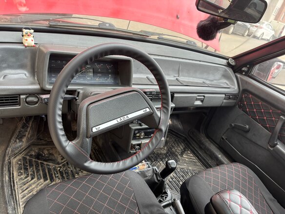 1991 Lada (ВАЗ) 2108 21086, красный, 100000 рублей - вид 7