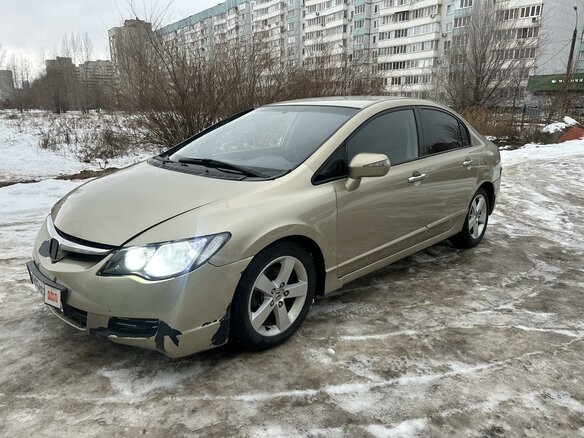 2007 Honda Civic VIII, золотистый, 650000 рублей