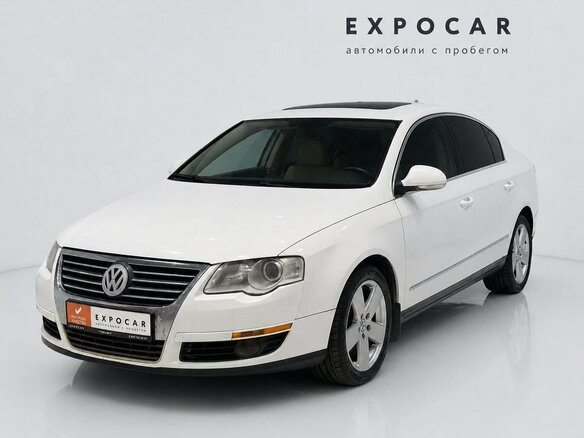 2008 Volkswagen Passat B6, белый, 520000 рублей