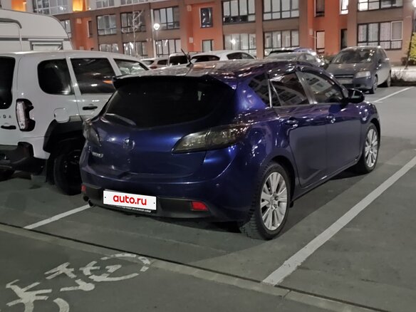 2009 Mazda 3 II (BL), синий, 730000 рублей - вид 6