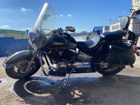 2000 Yamaha XVS1100, зелёный, 700000 рублей, вид 2