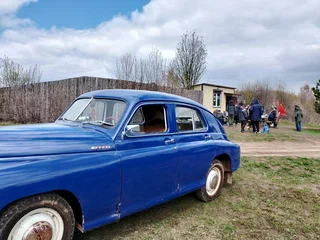 1957 ГАЗ М-20 «Победа», синий, 510000 рублей, вид 4