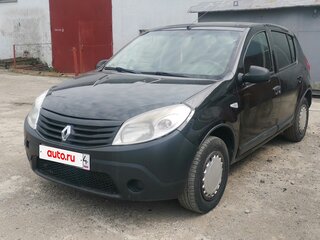 2012 Renault Sandero I, чёрный, 375000 рублей, вид 1