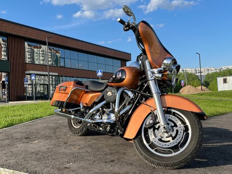 2008 Harley-Davidson Street Glide, оранжевый, 990000 рублей, вид 1