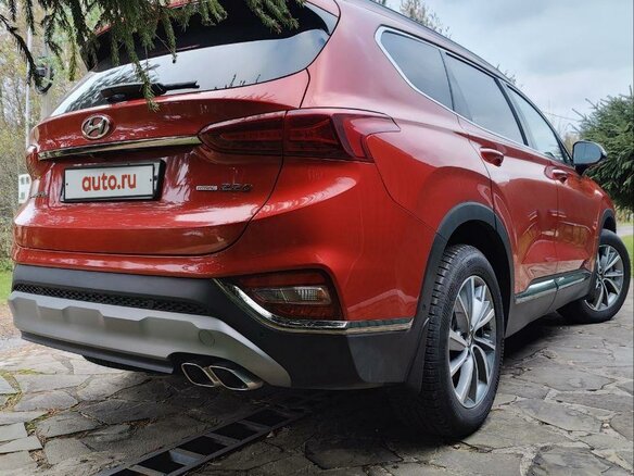 2018 Hyundai Santa Fe IV, оранжевый, 4300000 рублей - вид 5