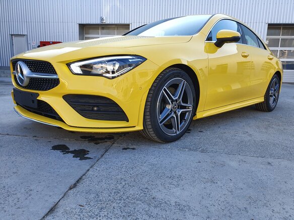 2019 Mercedes-Benz CLA, жёлтый - вид 5