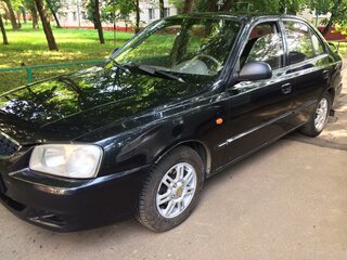 2006 Hyundai Accent ТагАЗ II, чёрный, 280000 рублей, вид 1