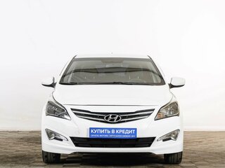 2015 Hyundai Solaris I Рестайлинг, белый, 799000 рублей, вид 2