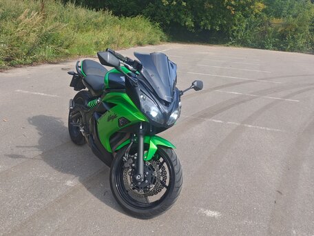 2017 Kawasaki ER-6F (Ninja 650R), зелёный, 530000 рублей, вид 1
