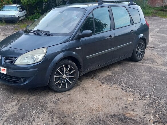 2007 Renault Scenic Grand II Рестайлинг, серый, 300000 рублей - вид 4