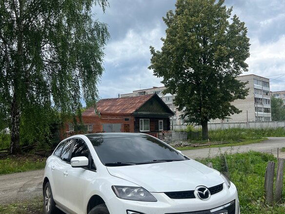 2011 Mazda CX-7 I Рестайлинг, белый, 1500000 рублей - вид 1