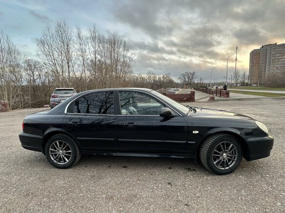 2008 Hyundai Sonata ТагАЗ IV (EF) Рестайлинг, чёрный, 435000 рублей - вид 4
