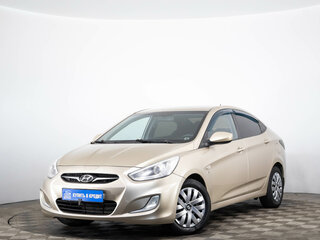 2013 Hyundai Solaris I, бежевый, 579000 рублей, вид 3