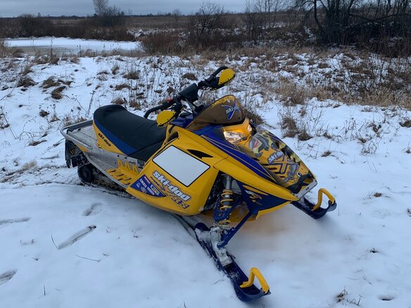 2008 BRP Ski-Doo MXZ Renegade X 800, жёлтый, 420000 рублей