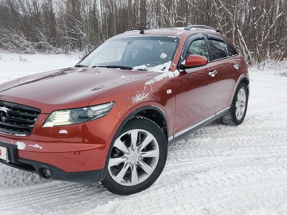 2008 Infiniti FX35 I (S50) Рестайлинг, оранжевый, 1010000 рублей - вид 3